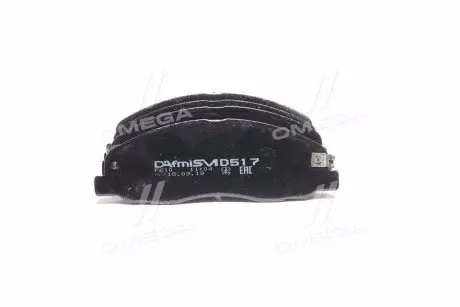 Колодка тормозов. ГАЗель NEXT перед. (компл. 4шт.) (выр-во Dafmi) DAFMI / INTELLI D517SM