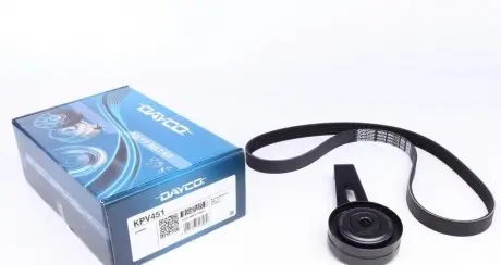 Комплект ремня генератора Citroen ZX/Peugeot 306 1.9D 92-01 (6PK1173) (+AC) DAYCO KPV451