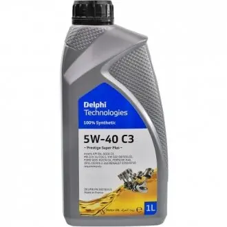 Моторна олива PRESTIGE SUPER PLUS C3 5W-40, 1л Delphi 28236315