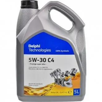 Масло 5W30 Prestige Super Plus C4 (5L) (RN0720/MB 229.51/MB226.51) Delphi 28236325