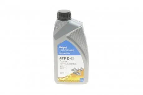 Масло трансмиссионное ATF Dexron II-G (1L) (Dexron IID/Ford M2C166-H/Ford M2C138-CJ/MB 236.2) Delphi 28236333