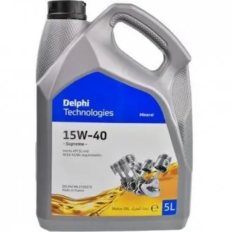 Моторное масло SUPREME DIESEL 15W-40, 5 л Delphi 93891210