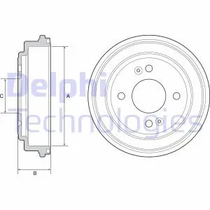 Гальмівний барабан Delphi BF551