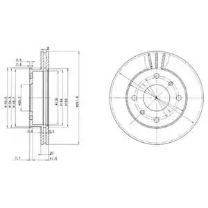 Гальмівний диск Delphi BG2632