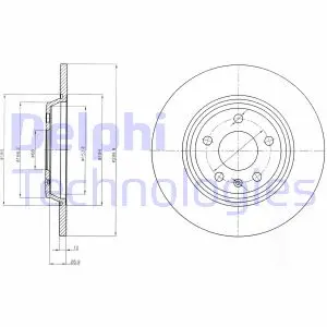 Гальмівний диск Delphi BG4081C