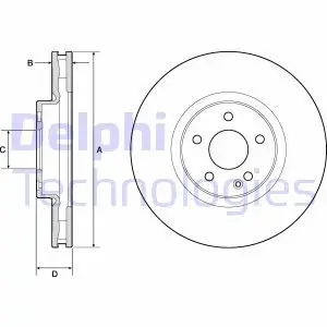 Гальмівний диск Delphi BG9174C