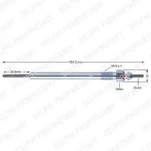 Свічка розжарювання - знято з виробництва Delphi HDS420