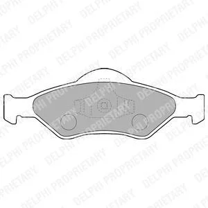 A_Гальмівні колодки дискові FORD Courier/KA/Fiesta "F "99-08 Delphi ="LP1470"