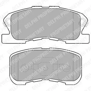 Гальмівні колодки дискові DAIHATSU Sirion "F "05>> Delphi LP1551