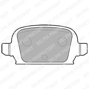 Гальмівні колодки дискові OPEL Combo/Corsa/Tigra "R "00-06 Delphi LP1677