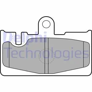 Гальмівні колодки дискові TOYOTA Land Cruiser Prado (J120) "R "00>> Delphi LP1690