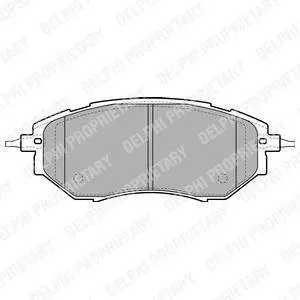 Гальмівні колодки дискові SUBARU Forester/Legacy/Outback/Tribeca "F "04>> Delphi LP1941