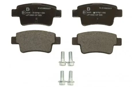 Гальмівні колодки дискові OPELFIAT Corsa/Grande Punto "R "05-15 Delphi LP1965