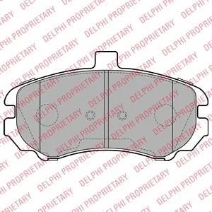 A_Гальмівні колодки дискові HYUNDAI Elantra "F "03-05 Delphi ="LP2150"