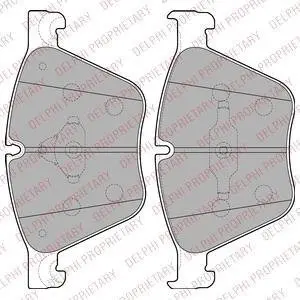 Гальмівні колодки дискові BMW 5(F07)/X6(E71) "F "09>> Delphi LP2210