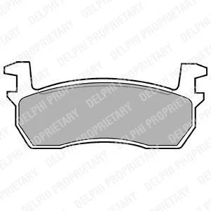 A_Гальмівні колодки дискові NISSAN Micra "F "82-92 Delphi ="LP259"