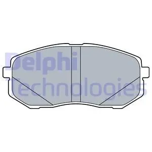 Тормозные колодки, дисковые. Delphi LP3538