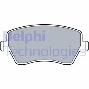 Комплект тормозных колодок Перёд DACIA DUSTER NISSAN MICRA IV, MICRA V, NOTE SUZUKI SWIFT III 0.9-1.6 02.05- Delphi LP3550
