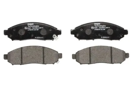 Гальмівні колодки, дискові Delphi LP3578