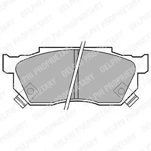 Гальмівні колодки, дискові Delphi LP445