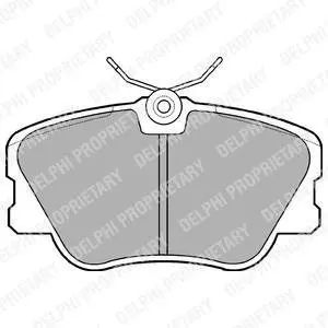 Гальмівні колодки дискові MERCEDES 190(W201)/200(W124)E(W124) "F "84-95 Delphi LP499