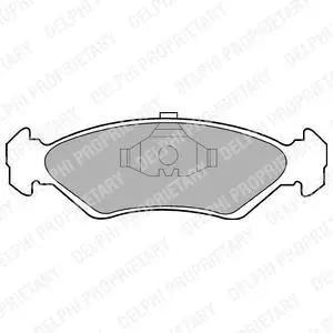 Комплект гальмівних колодок Delphi LP591