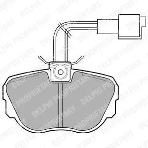Гальмівні колодки, дискові Delphi LP647