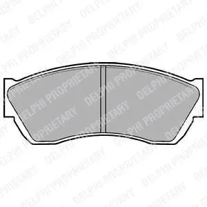 Гальмівні колодки дискові SUBARU/SUZUKI Justy/Alto "93>> Delphi LP676