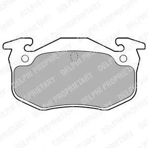 Фото гальмівні колодки дискові CITROEN/PEUGEOT/RENAULT Xsara/106/206/306/Megane/Clio \'\'F \'\'83-07 Delphi LP699 Гальмівні колодки дискові CITROEN/PEUGEOT/RENAULT Xsara/106/206/306/Megane/Clio \'\'F \'\'83-07 Delphi LP699
