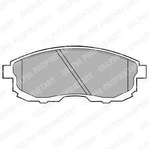 Гальмівні колодки дискові NISSAN Maxima "F "84-01 Delphi LP812