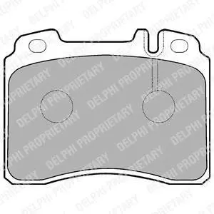 Гальмівні колодки дискові MERCEDES E(W124)/SL(R129) "F "89-99 Delphi LP929