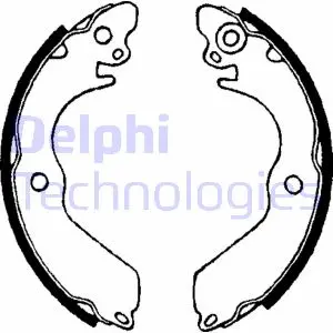 Фото гальмівна колодка Delphi LS1649 Гальмівна колодка Delphi LS1649