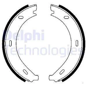 Комплект тормозных колодок Delphi LS1902