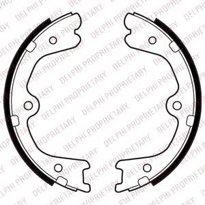Фото комплект гальмівних колодок з 4 шт. барабанів Delphi LS2032 Комплект гальмівних колодок з 4 шт. барабанів Delphi LS2032