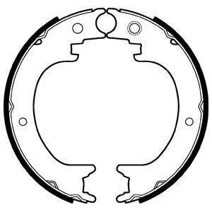 Гальмівні колодки, барабанні Delphi LS2121
