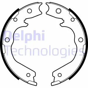 Тормозные колодки, барабанные Delphi LS2137