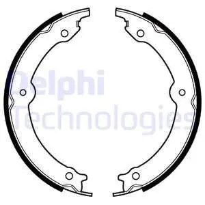 Тормозные колодки, барабанные Delphi LS2152