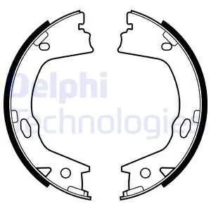 Тормозные колодки, барабанные Delphi LS2153