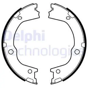 Фото тормозные колодки, барабанные Delphi LS2159 Тормозные колодки, барабанные Delphi LS2159