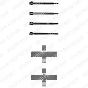 Комплектуючі, колодки дискового гальма Delphi LX0003