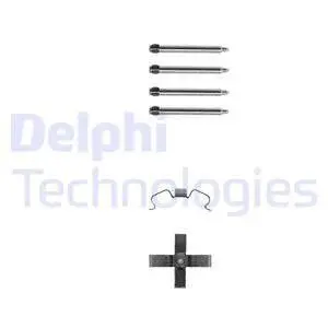 Комплектуючі, колодки дискового гальма Delphi LX0263