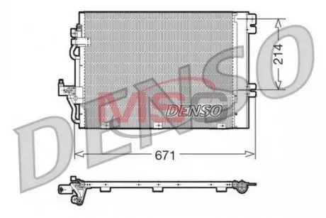 Конденсатор, кондиционер DENSO DCN20009