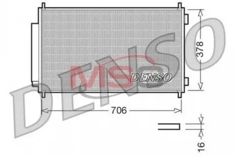 Конденсер кондиціонера DENSO DCN40002