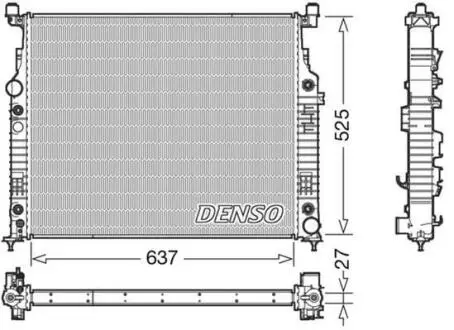 Радіатор DENSO DRM17056 (фото 1)