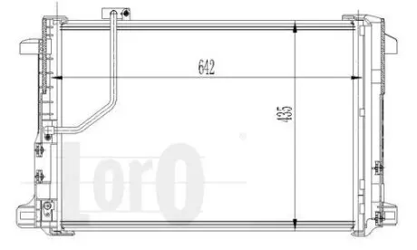 Радіатор кондиціонера MB W212/X218/W204/X204 1.6-6.2 07- DEPO 033-016-0013