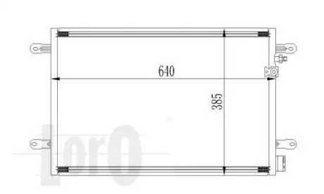 Радиатор кондиционера A6 04-11 DEPO 053-016-0026