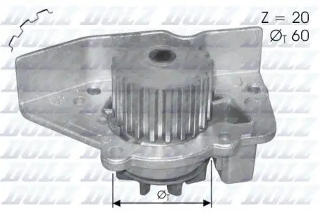 Насос водяной DOLZ N406