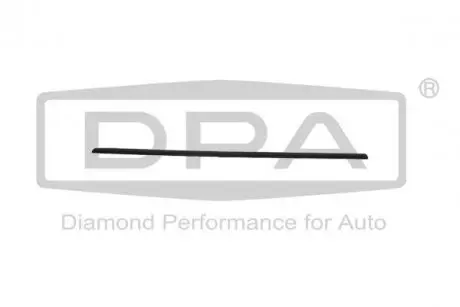 Молдинг двери передней правой (черный) Skoda Octavia I (1U2) (96-10) DPA 88531289502