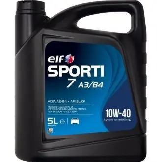 Олива моторна SPORTI 7 A3/B4 10W-40 (Каністра 5л) ELF 214254