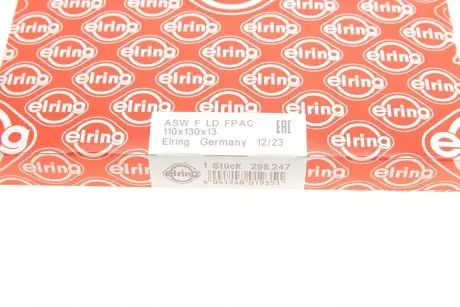 Сальник коленвала (задний) Ford Scorpio/Jeep Cherokee/Opel Frontera A 1.8-3.1TD 86-01 (110x130x13) ELRING 298.247